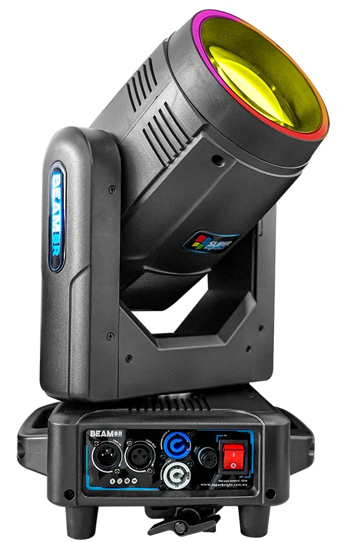 Cabezas Beam 8R con aro LED 250W y estuche - Imagen 5