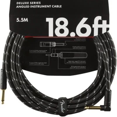 Cable Custom Shop 5 Mts Negro