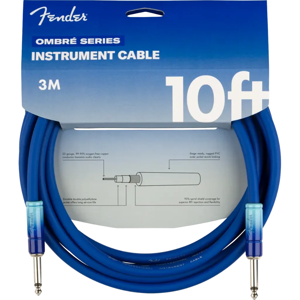 Cable Fender Ombré Series – 10 pies (Belair Blue, 0990810210)