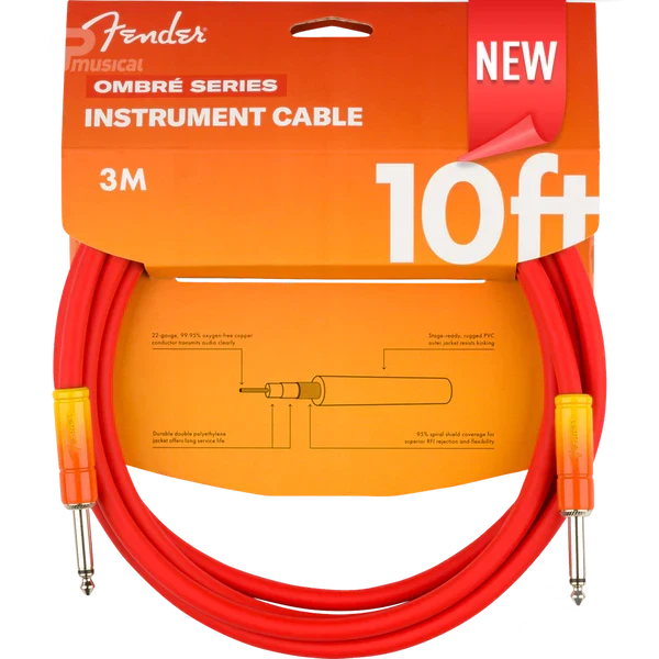 Cable Fender Ombré Series – 10 pies (Tequila Sunrise, 0990810200)