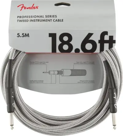 CABLE FENDER PRO SERIES 18.6 PIES BLANCO 0990820069