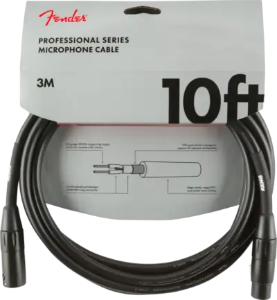 CABLE FENDER PRO SERIES PARA MICRÓFONO 10 PIES 0990820022