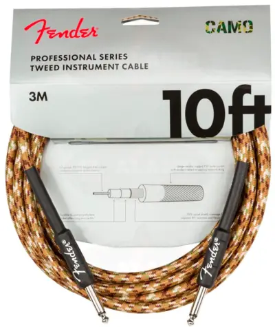 CABLE FENDER PROFESSIONAL SERIES DESERT CAMO 3 METROS PLUG-PLUG 0990810107