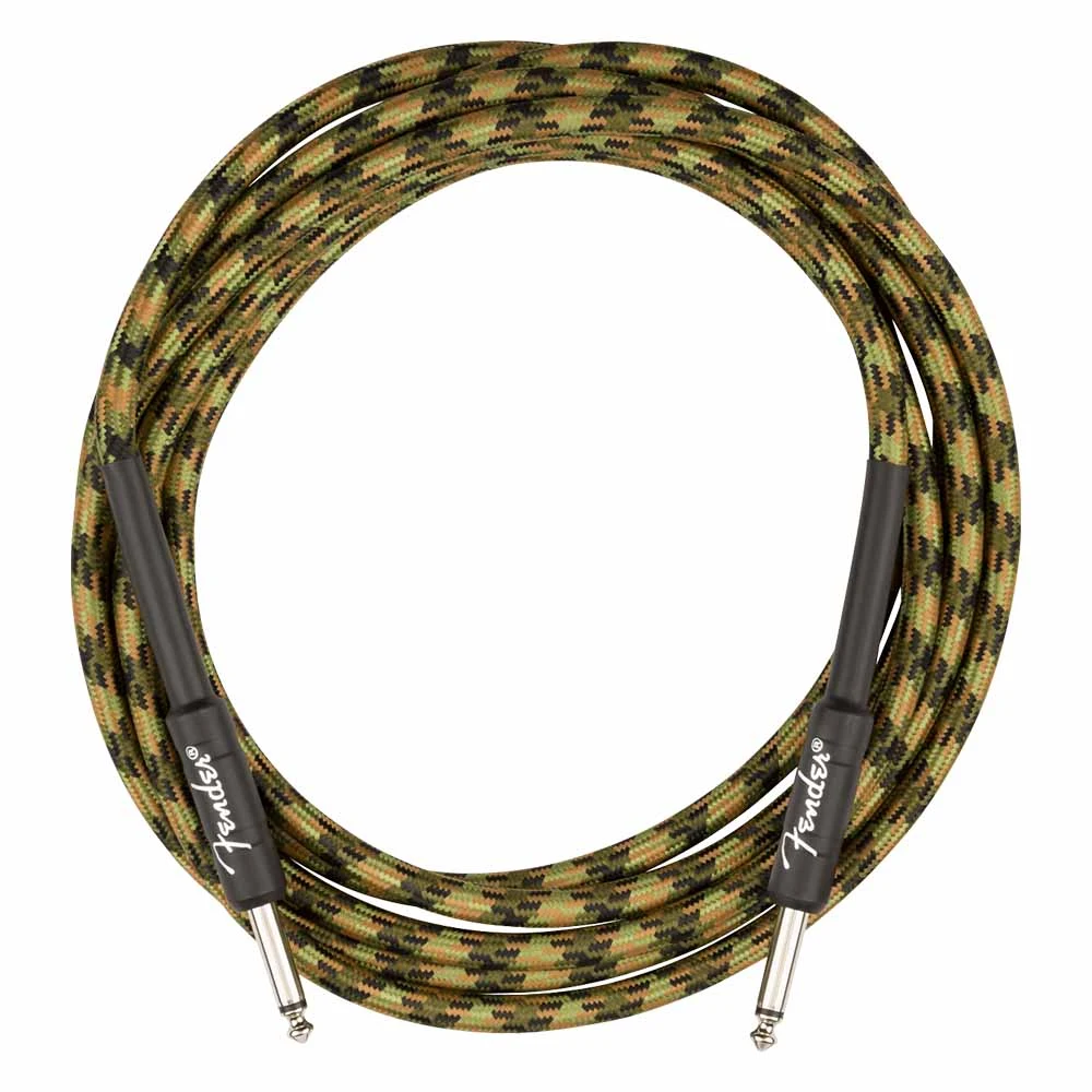 CABLE FENDER PROFESSIONAL SERIES WOODLAND CAMO 3 METROS PLUG-PLUG 0990810176 - Imagen 2