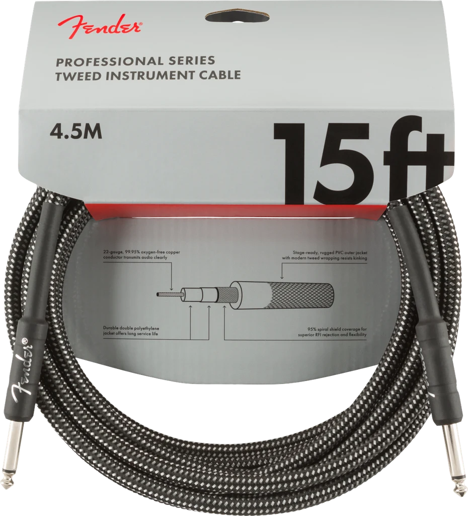 Cable Fender Professional Tweed 15' (4.5 m)