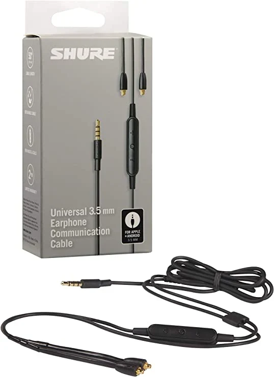 Cable Mic / Remoto Universal para IEMs Shure SE - Imagen 2