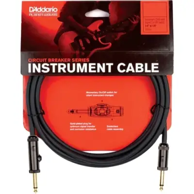 Cable Profesional para Instrumento 6.10 Metros con Interruptor Fijo Planet Waves