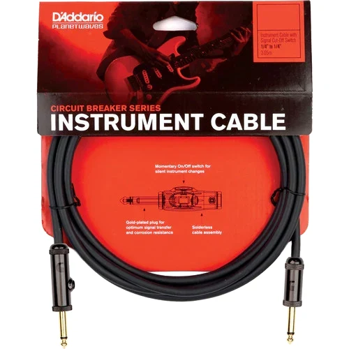 Cable Profesional para Instrumento 6.10 Metros con Interruptor Fijo Planet Waves