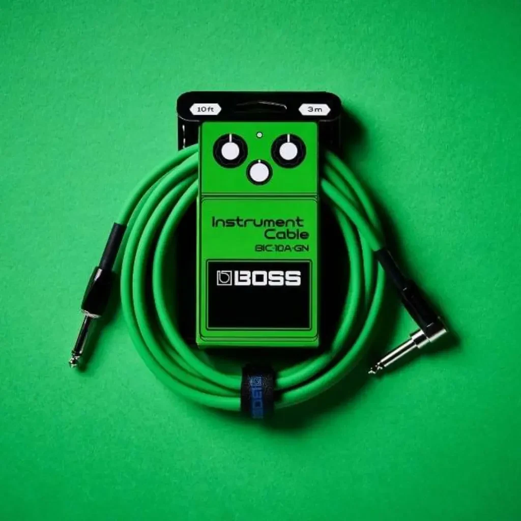 Cable Roland para instrumento color verde - Imagen 2