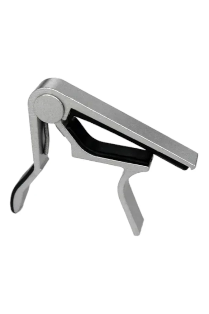 Capotraste para guitarra color plata