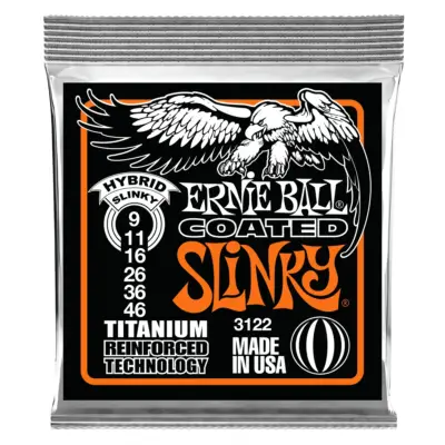 Juego de Cuerdas para Guitarra Eléctrica Ernie Ball 09/46 Titanium