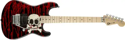 Guitarra eléctrica Charvel Warren Demartini Signature Pro Mod Blood and Skull