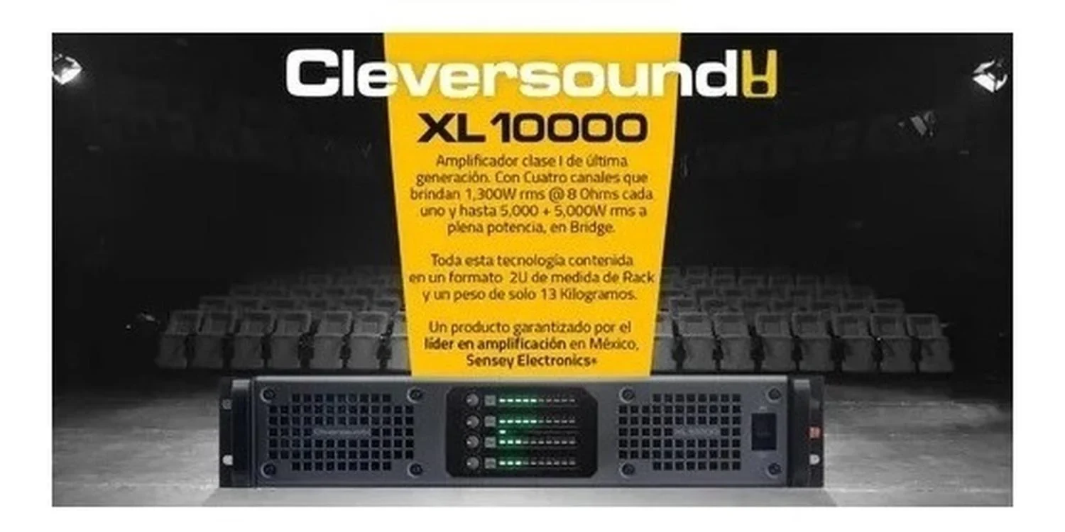 Amplificador Cleversound XL-10000 de 4 Canales - Imagen 5