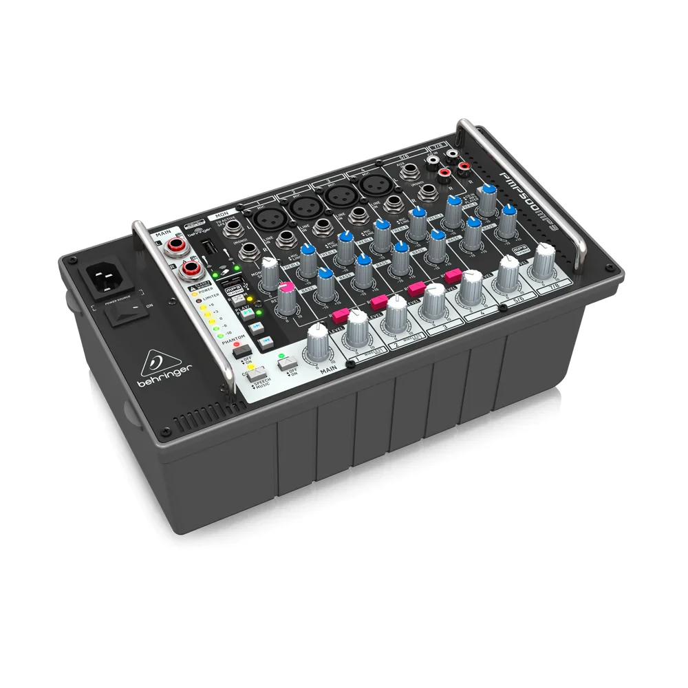 Consola Mezcladora Amplificada Behringer PMP500MP3 de 8 Canales - Imagen 3