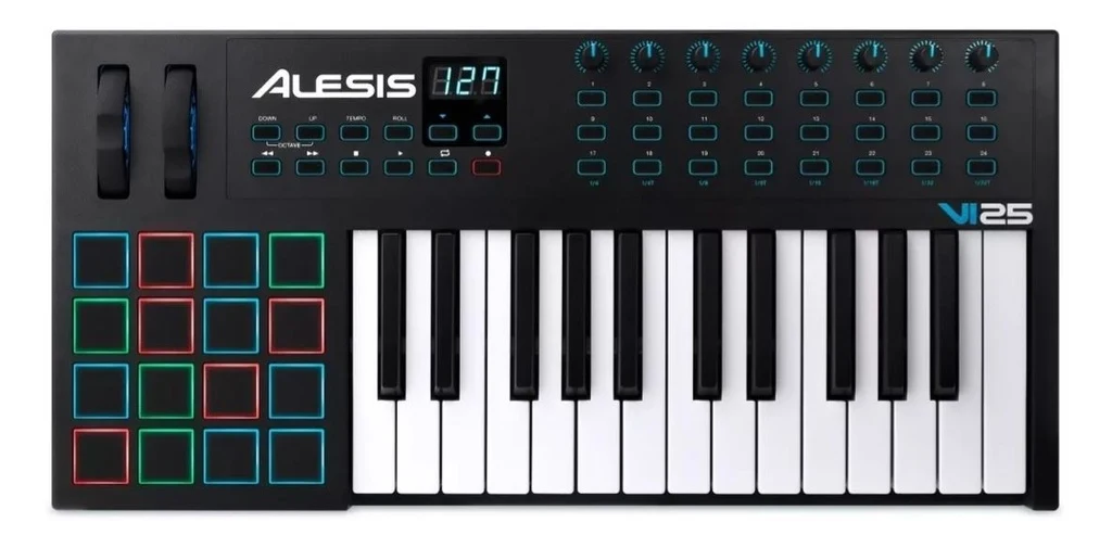 Controlador Alesis USB 25 Teclas VI25