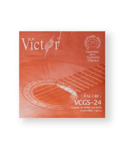 Cuerda 4A para Guitarra Acústica Victor Nylon 24
