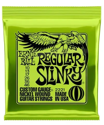 Cuerda para guitarra eléctrica Ernie Ball Regular Slinky Verde
