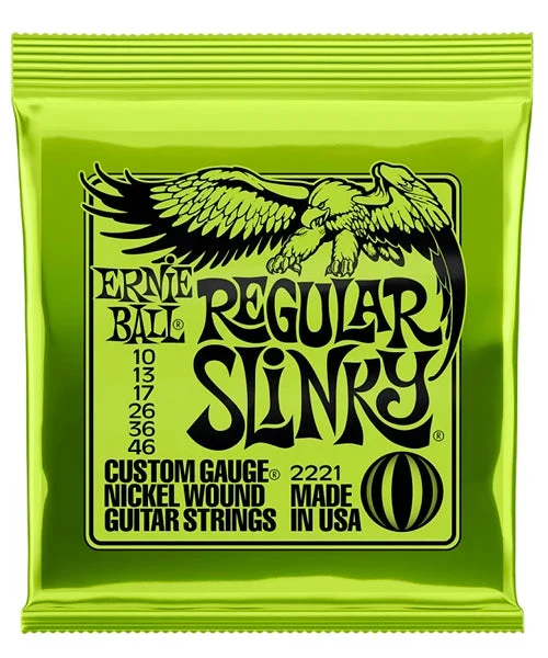 Cuerda para guitarra eléctrica Ernie Ball Regular Slinky Verde