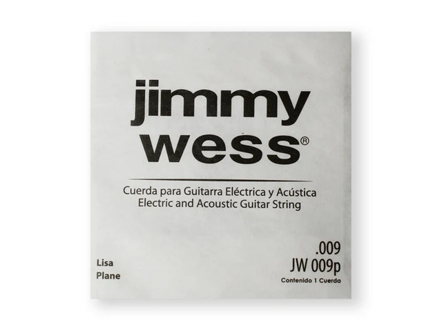 Cuerda para guitarra eléctrica/acústica Jimmy Wess calibre 9