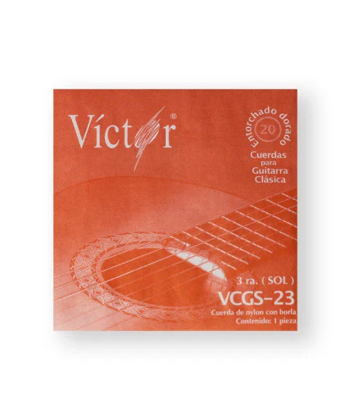 Cuerda para guitarra de nylon negro Victor