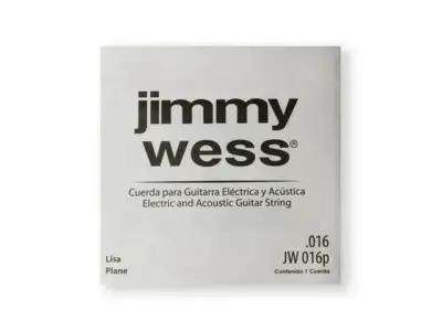 Cuerda para guitarra eléctrica/acústica Jimmy Wess calibre 16