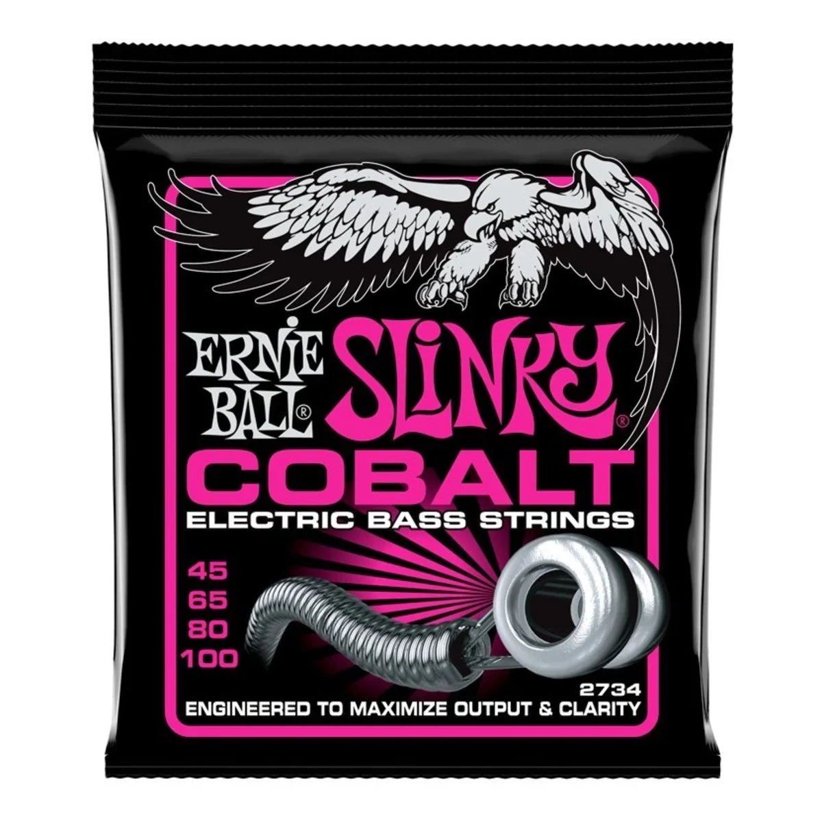 Cuerdas para Bajo Eléctrico Ernie Ball Slinky Cobalt 45/100