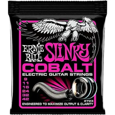 Cuerdas para guitarra eléctrica 09/42 Slinky Cobalt Ernie Ball