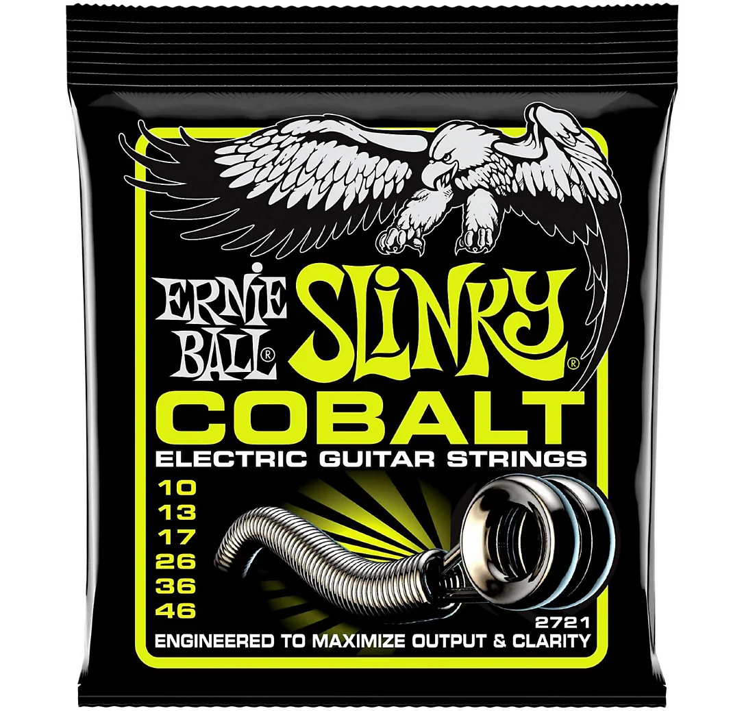 Cuerdas para guitarra eléctrica 10/46 Slinky Cobalt Ernie Ball