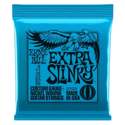 Cuerdas para guitarra eléctrica 8/38 Ernie Ball Extra Slinky
