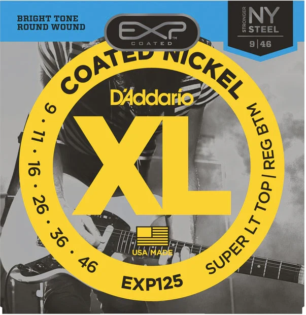 Cuerdas para guitarra eléctrica D'Addario EXP125 Nickel 09-46