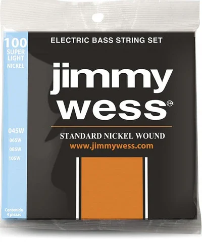 Cuerdas para Bajo Eléctrico Jimmy Wess Niquel Round