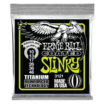 Cuerdas Ernie Ball Titanium 10/46 para guitarra eléctrica