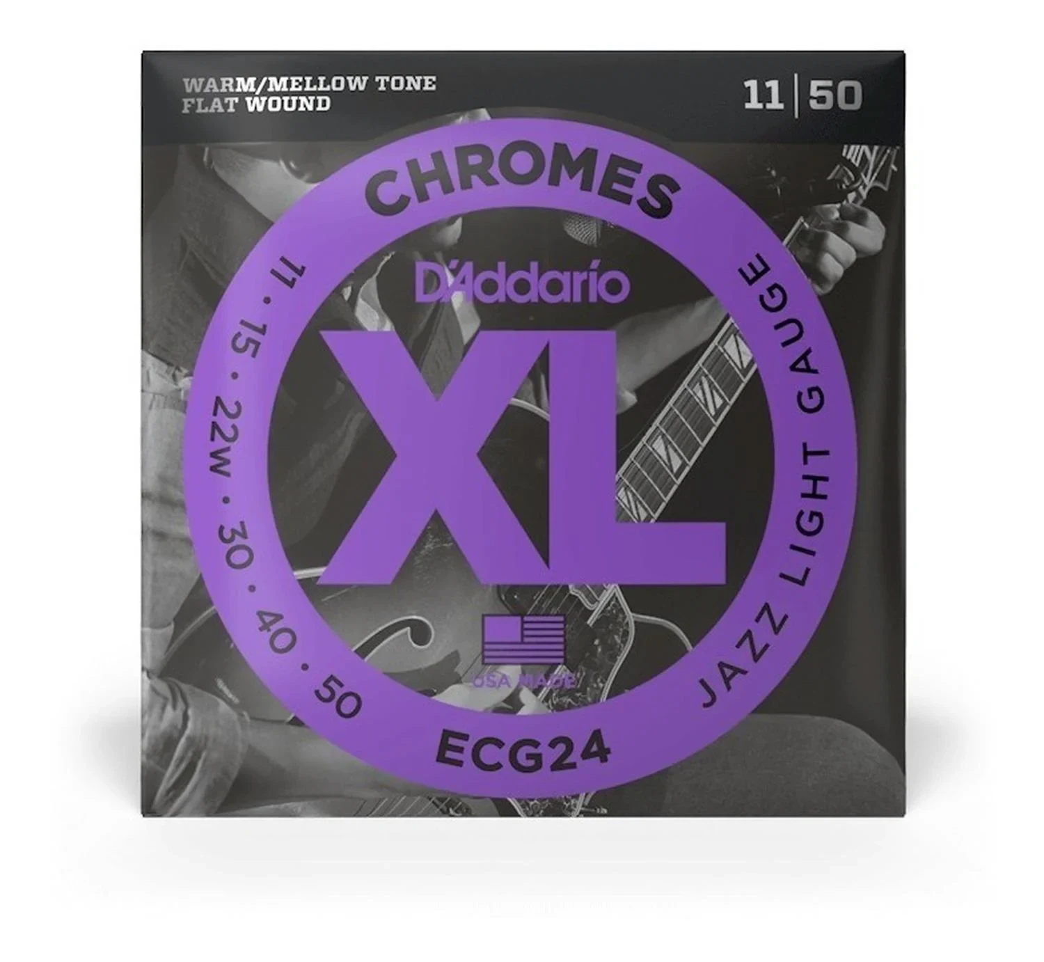 D'Addario ECG24 Chrome Cuerdas Para Guitarra Eléctrica 11-50
