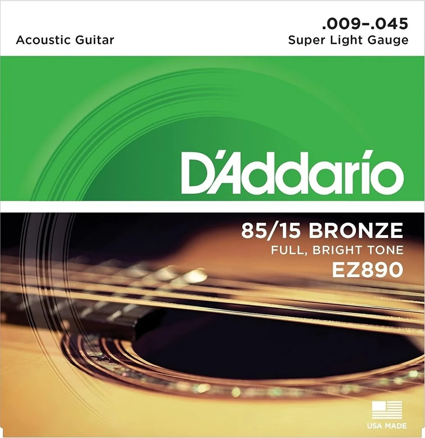 D'Addario EZ-890 Cuerdas para Guitarra Acústica 9-45