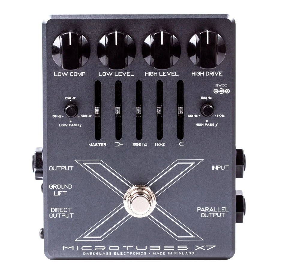 Darkglass Microtubes X7 - Pedal Preamp con Distorsión Multibanda para Bajo