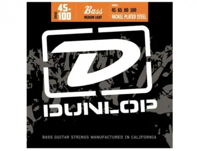 Juego de Cuerdas para Bajo Eléctrico Dunlop Nickel 45-100 Medium Light