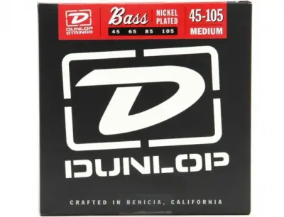 Cuerdas para Bajo Eléctrico Dunlop Nickel Medium .045 a .105