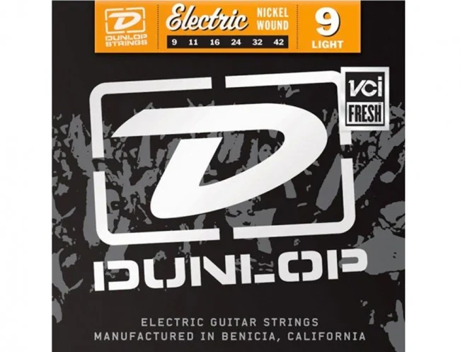 Juego de Cuerdas para Guitarra Eléctrica Dunlop 9 a 42 Light Nickel