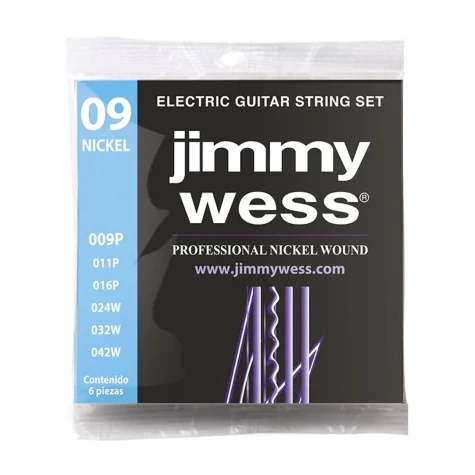 Cuerdas para guitarra eléctrica Jimmy Wess 09-42