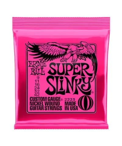 Cuerda para guitarra eléctrica Ernie Ball Super Slinky