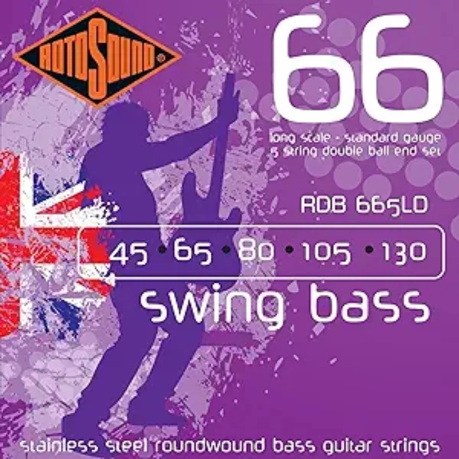 Encordadura RotoSound Swing Bass 66 para Bajo Eléctrico de 5 Cuerdas
