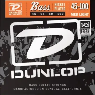 Cuerdas Dunlop DBN45100 Medium Light para Bajo Eléctrico