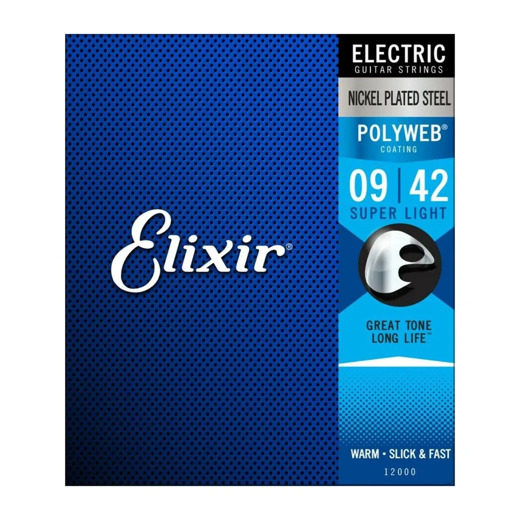Cuerdas Elixir para guitarra eléctrica Polyweb 12000
