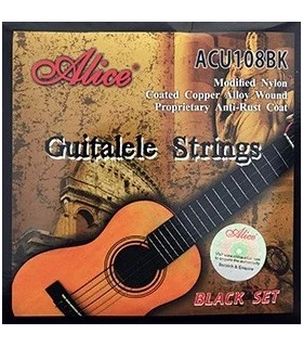 Encordadura para Guitalele Alice ACU108BK de Nylon Negro