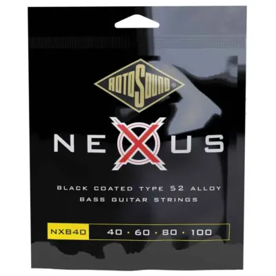 Encordadura híbrida RotoSound Nexus para bajo eléctrico de 4 cuerdas, calibre medio 40-100