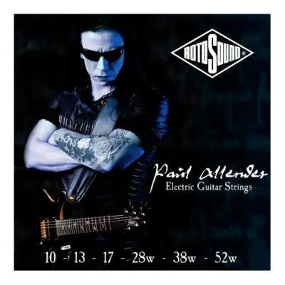 Encordadura híbrida RotoSound para guitarra eléctrica Paul Allender, 6 cuerdas, calibre medio