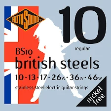 Encordadura para guitarra eléctrica Rotosound British Steels BS10