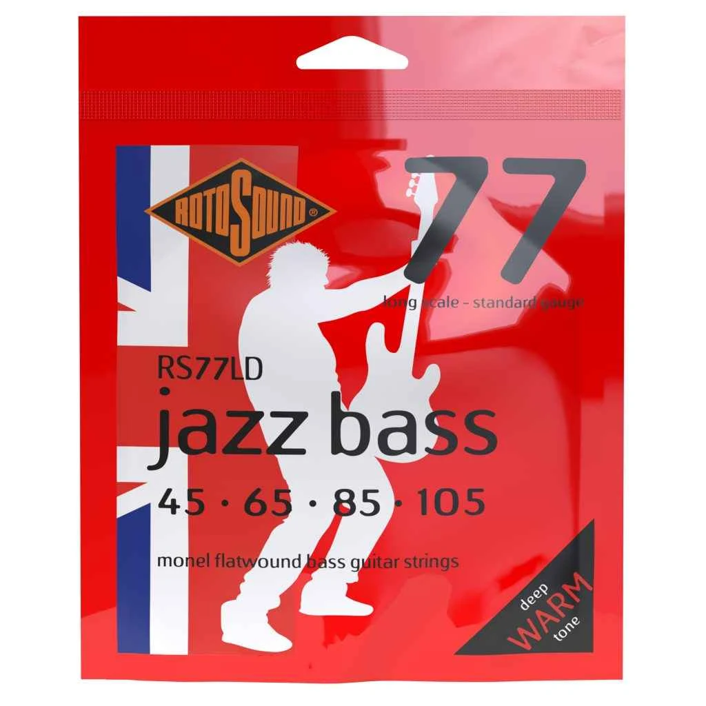 Encordadura RotoSound para bajo eléctrico Jazz Bass 77 de 4 cuerdas calibre 45-105