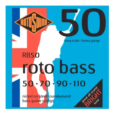 Encordadura RotoSound para bajo eléctrico Roto Bass de 4 cuerdas calibre pesado