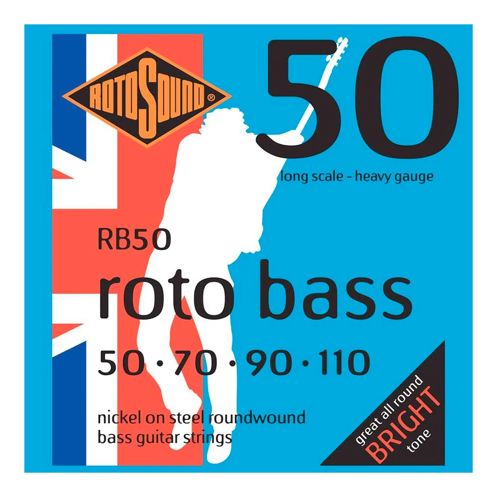 Encordadura RotoSound para bajo eléctrico Roto Bass de 4 cuerdas calibre pesado
